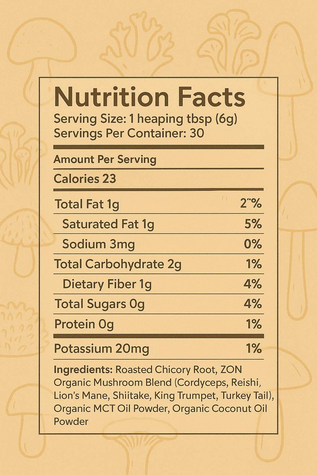 ZON Mushroom Chicory Blend Coffee image 8